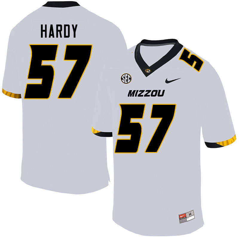 Men #57 Steven Hardy Missouri Tigers College Football Jerseys Sale-White - Click Image to Close